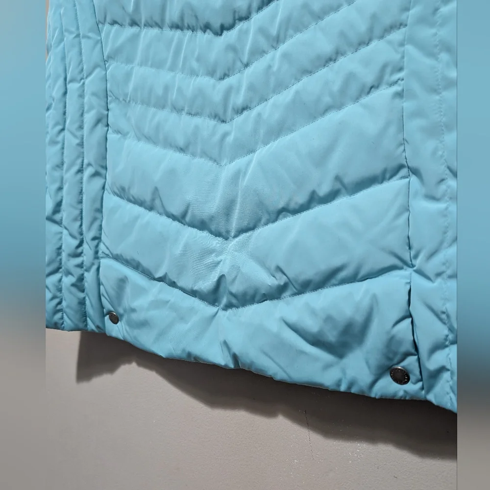 Talbot's Faux Fur Collar Down Puffer Vest - Picture 3 of 9